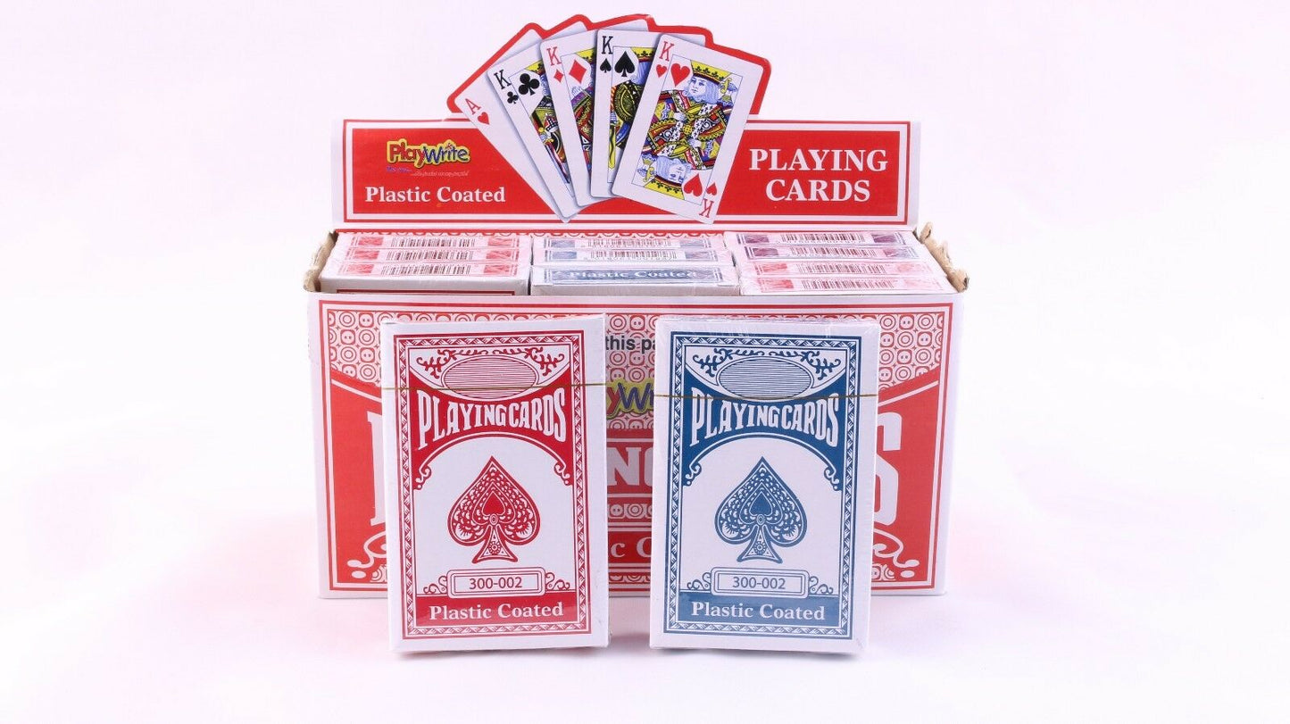 Playwrite Playing Plastic coated cards - Poker Gaming Snap etc Deck Kings Queens Ace