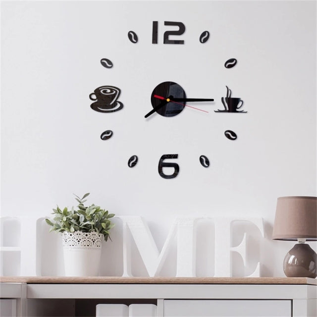 Mini Home Self Adhesive Hanging Wall Clock