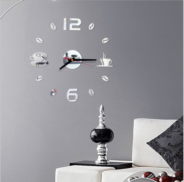 Mini Home Self Adhesive Hanging Wall Clock