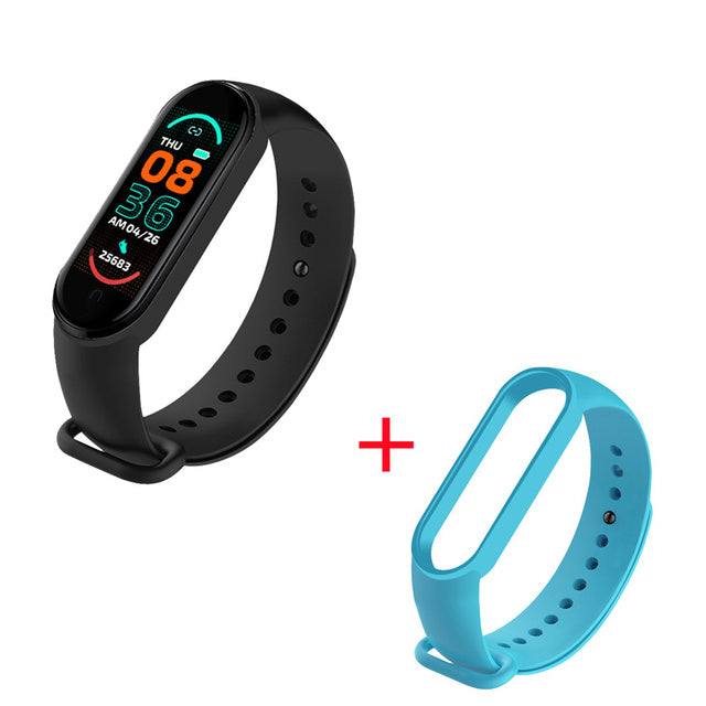 M6 Smart Bracelet Call Information Reminder Music Control Heart Rate Monitoring Alarm Clock Convenient Sports Fitness Smartwatch