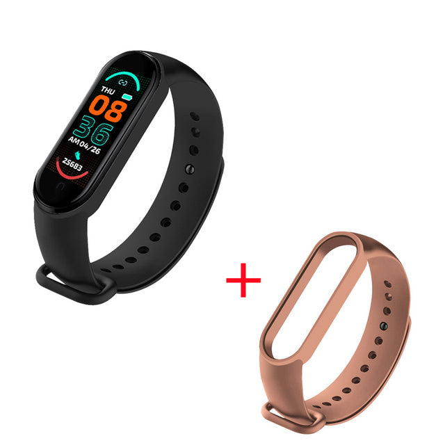 M6 Smart Bracelet Call Information Reminder Music Control Heart Rate Monitoring Alarm Clock Convenient Sports Fitness Smartwatch