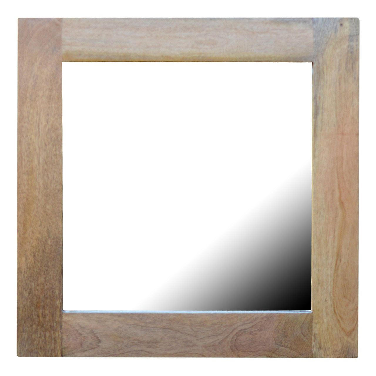 Handmade Mango Wood Square Wooden Frame With Mirror
