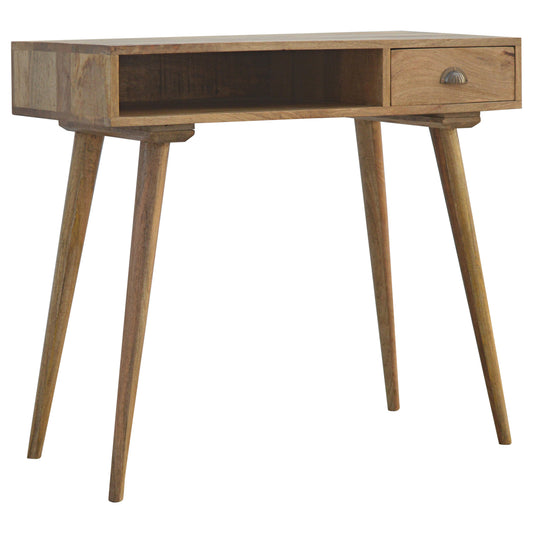 Solid Wood Writing Desk with Open Slot