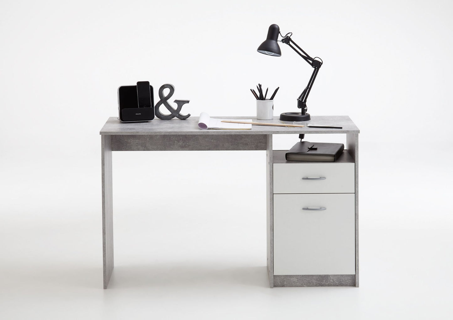 Grey and White Desk