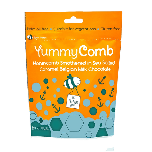 Yummycomb Salted Caramel Milk Chocolate Honeycomb Pouch (100g)