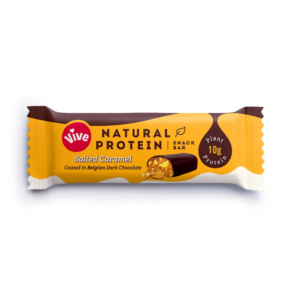 Vive Salted Caramel Natural Protein Snack Bar (12x49g)