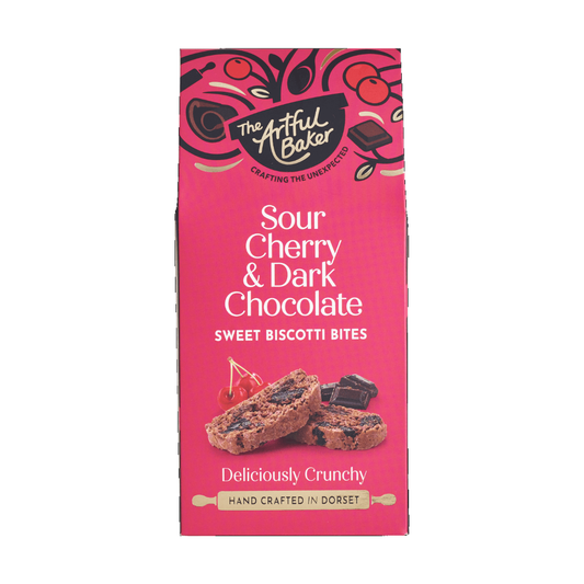 The Artful Baker Sour Cherry & Dark Chocolate Biscotti (100g)