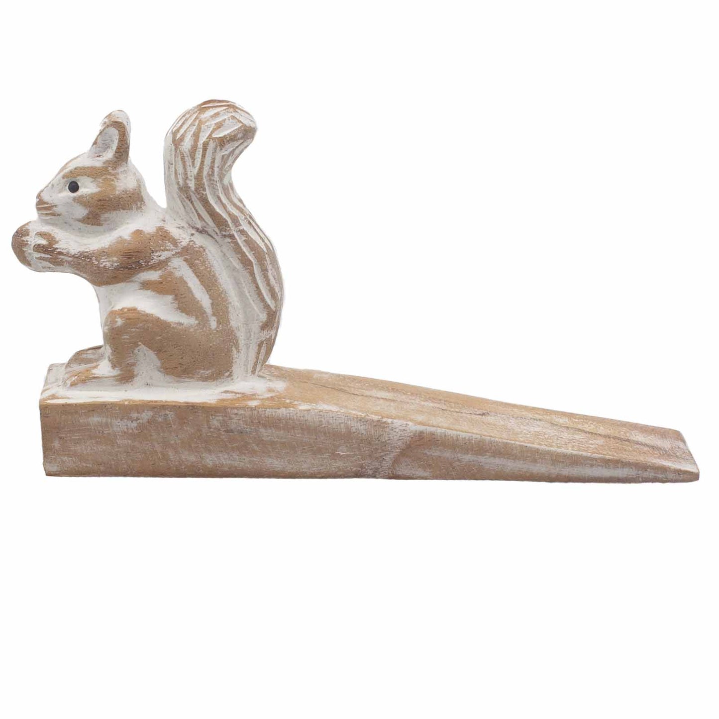Hand Carved Doorstop -Squirrel