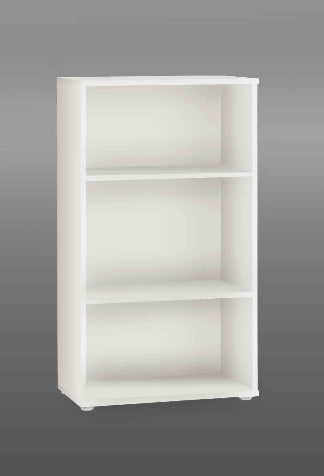 White Short Wide Bookcase