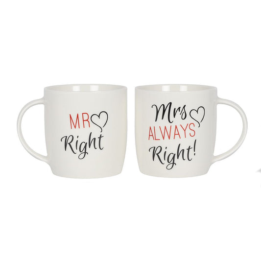 Set of 2 Mr & Mrs Mugs